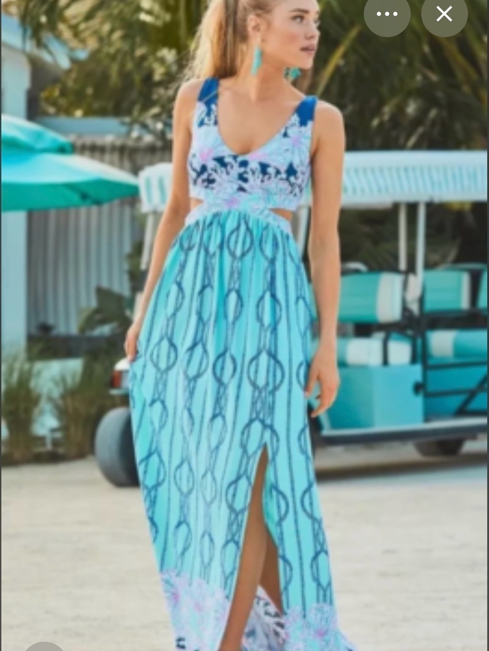 Lilly Pulitzer Marcia maxi A Frayed Knot size L EUC